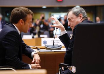 El presidente de Francia, Enmanuel Macron y el primer ministro de Italia, Mario Draghi. | Fuente externa.