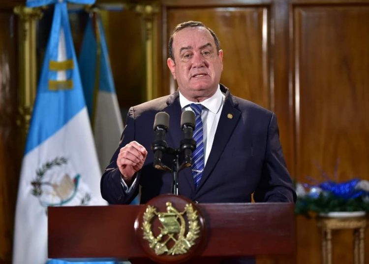 El presidente de Guatemala, Alejandro Giammattei. | Fuente externa.