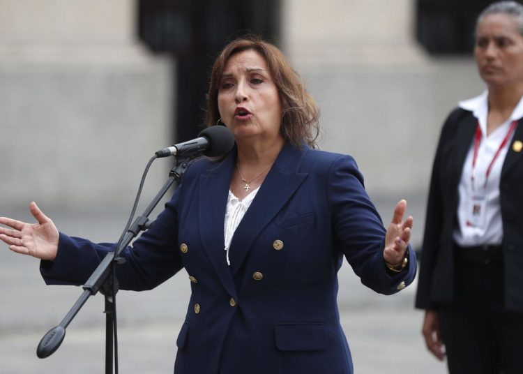 Dina Boluarte, presidenta de Perú. | Paolo Aguilar, EFE.