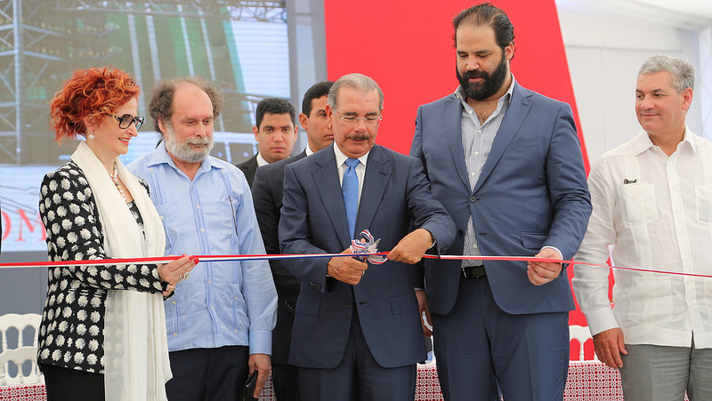 El presidente Danilo Medina encabezó el acto de inauguración.