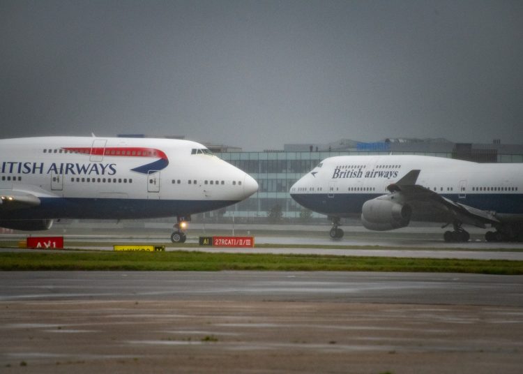 Los dos últimos 747 de British Airways. | Europa Press.