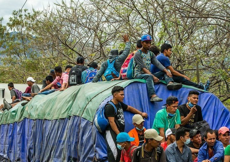 Caravana migrante en Guatemala. | Jonathan Mazariegos, OIM Guatemala vía Europa Press.
