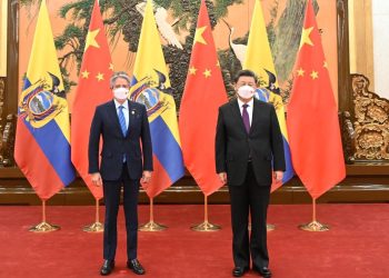 El presidente ecuatoriano, Guillermo Lasso, y el chino, Xi Jinping. | Europa Press.