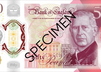 R.Unido.- El Banco de Inglaterra desvela los billetes con la imagen de Carlos III
