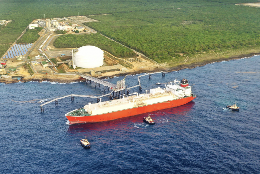 gas natural llega a la terminal aes andrés