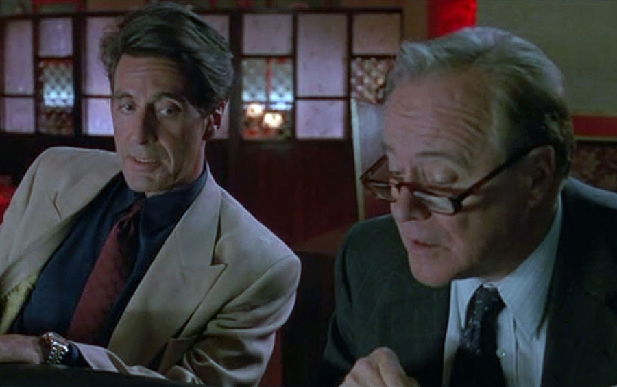 Al Pacino y Jack Lemmon hacen las mejores interpretaciones en Glengarry Glen Ross, película que se estrenó en 1992.