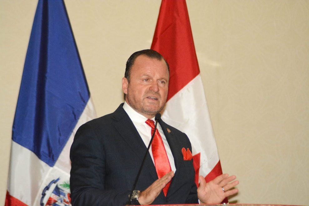 gustavo de hostos, presidente de la cámara de comercio dominico canadiense.