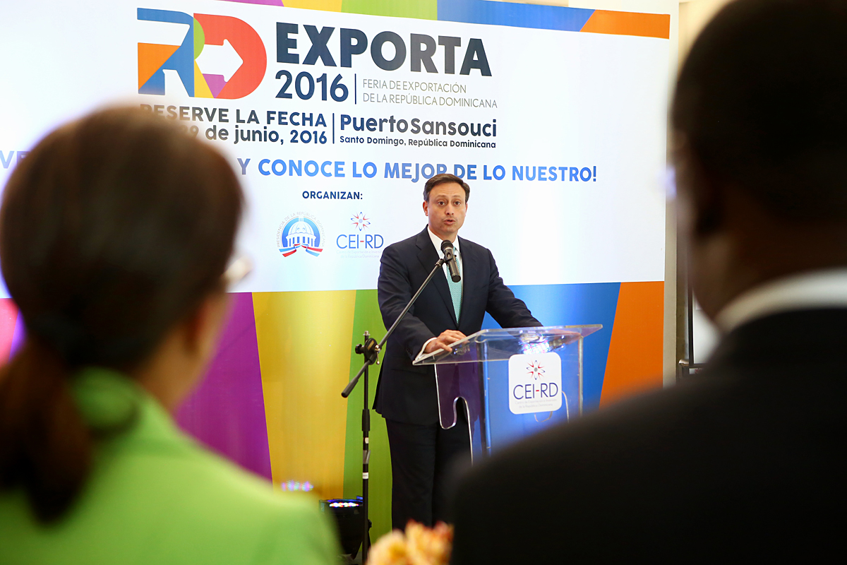 Jean Alain Rodríguez ofreció información sobre RD Exporta 2016.