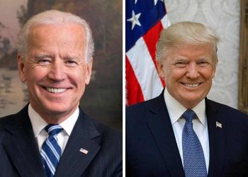 Los candidatos a la presidencia de EEUU, Joe Biden y Donald Trump.