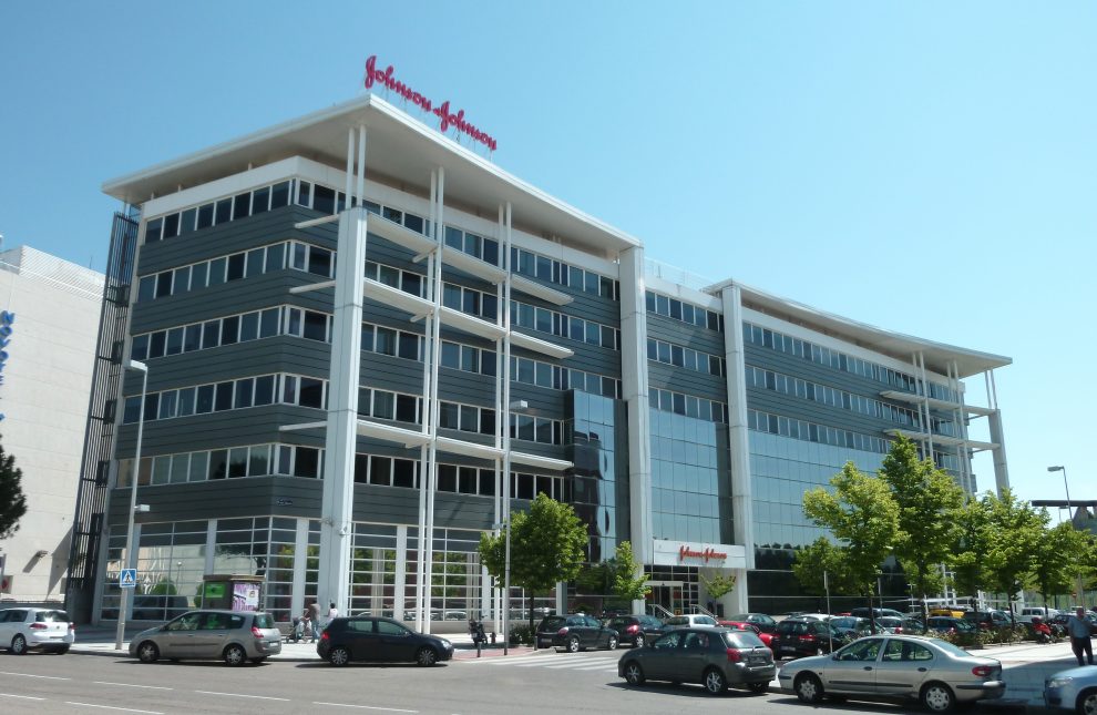 'johnson & johnson' offices in barajas district in madrid (spain).