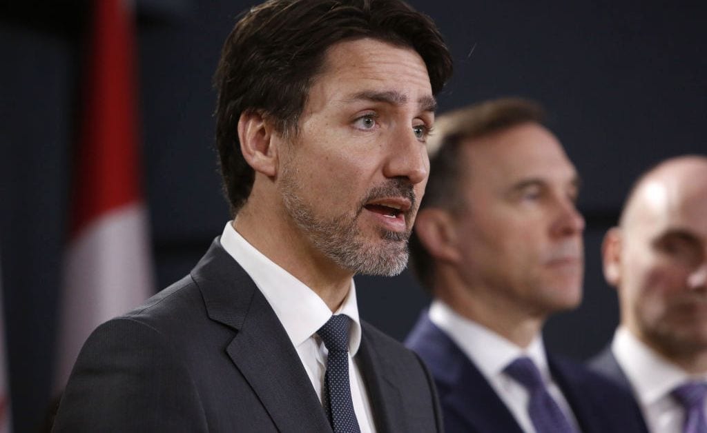 prime minister justin trudeau holds news conference on coronavirus