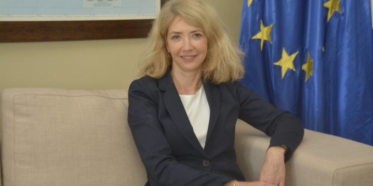 La embajadora de la UE en el país, Katja Afheldt. | Lésther Álvarez.