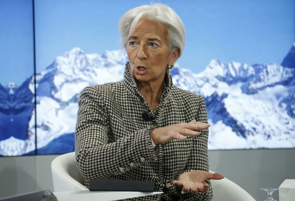 christine lagarde, managing director, international monetary fund (imf) attends the annual meeting of the world economic forum (wef) in davos