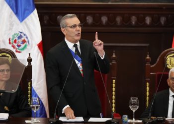 Luis Abinader, presidente dominicano en Congreso Nacional. - Fuente externa.