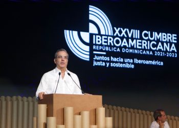 Luis Abinader durante la inauguración de la XXVIII Cumbre Iberoamericana en Santo Domingo.