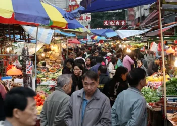 Mercado húmedo en China. | Getty Images.