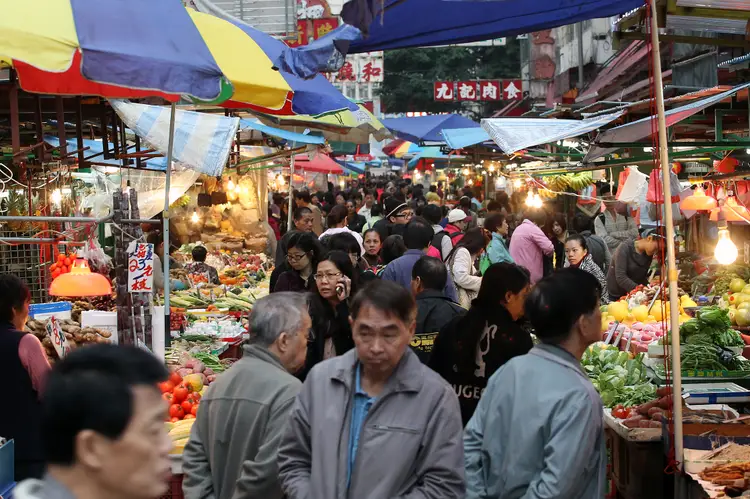 Mercado húmedo en China. | Getty Images.