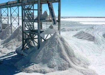 Mina de litio en Bolivia. Fuente externa.