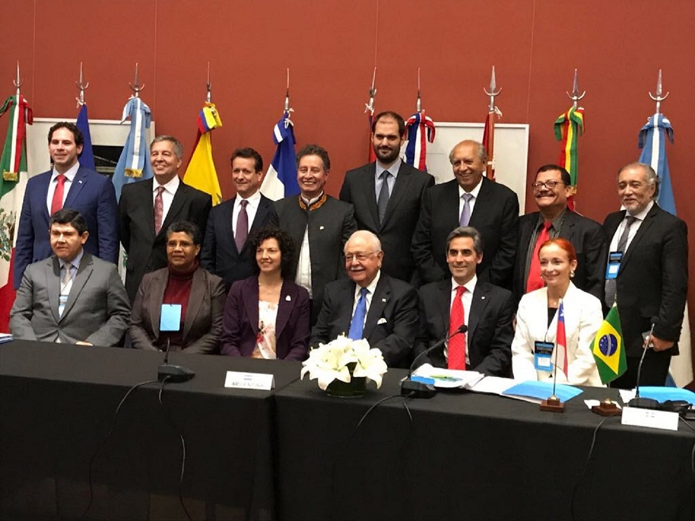 ministros y jefes de delegaciones en la reunión de ministros de las américas