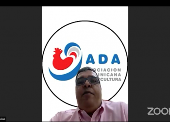 Pavel Concepción, titular de la Asociación Dominicana de Avicultura, durante su participación en el encuentro virtual organizado por la JAD. | Fuente externa.