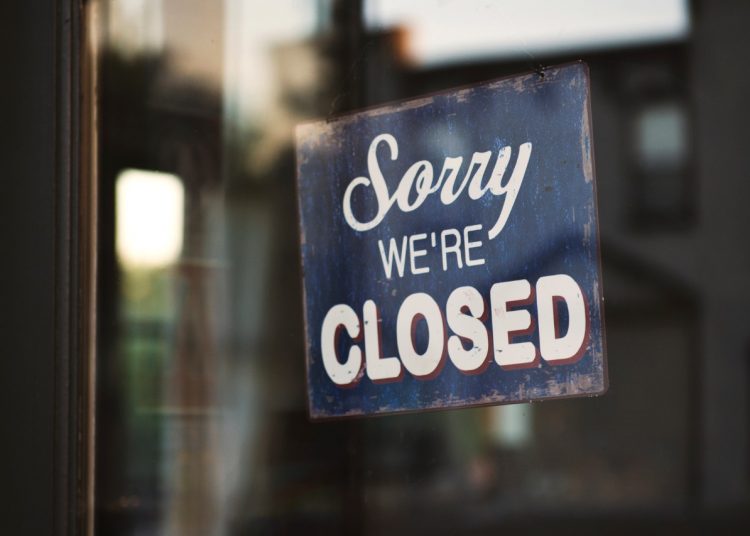 Restaurantes cerrados, locales cerrados, cierre de negocios, pymes, mipymes