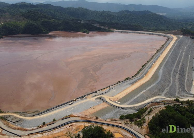 En la actualidad la capacidad de la presa de cola El Llagal es de 110 millones de metros cúbicos (m³). La capacidad máxima es de 200 millones de m³. | Omar Marte