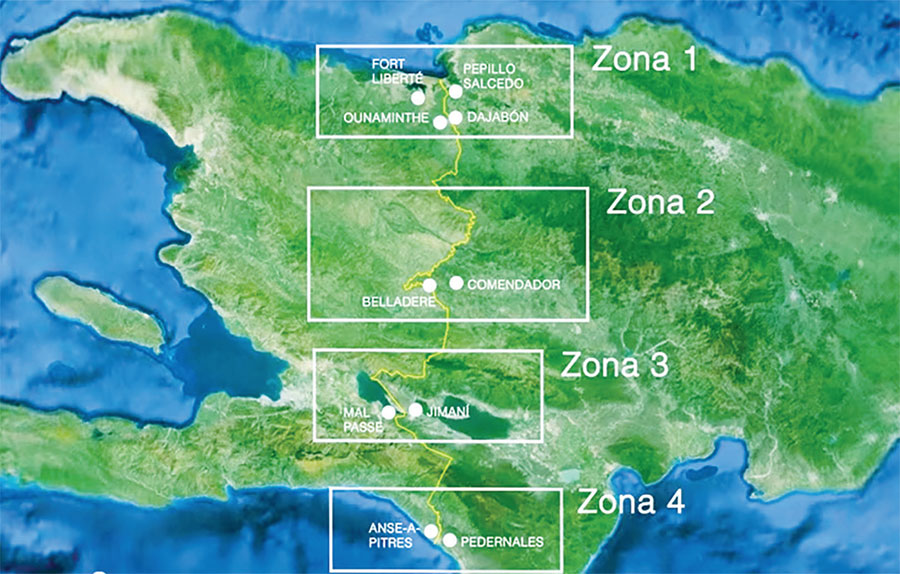 Los cuatro principales puntos de intercambio entre Haití y RD son Jimaní, Dajabón, Elias Piña y Pedernales.