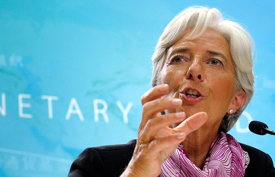 Christine Lagarde, directora gerente del Fondo Monetario Internacional.