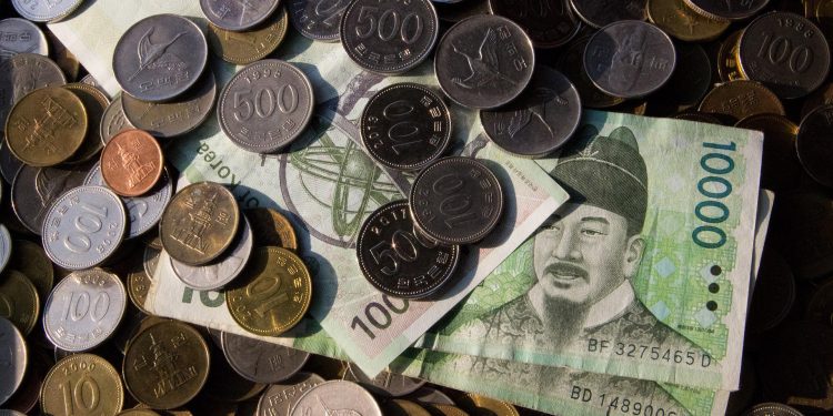 Wones moneda Corea del Sur
