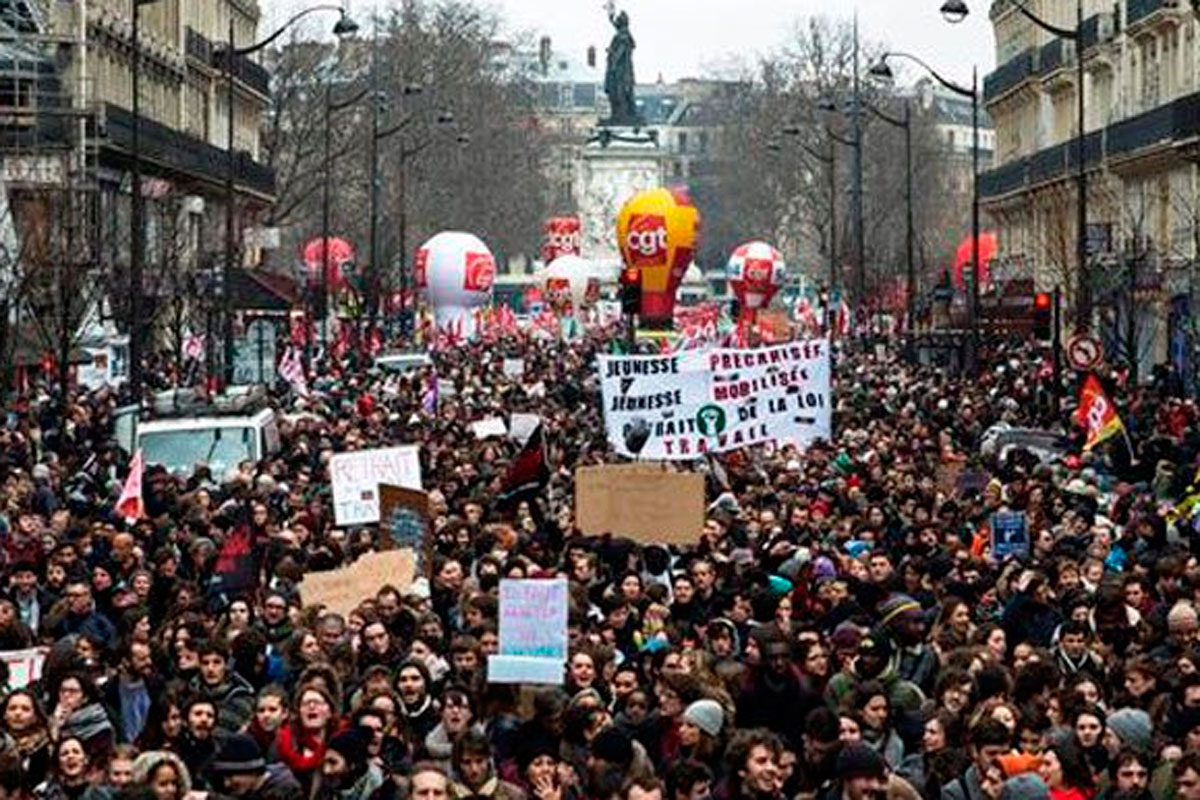 francia protesta contra reforma laboral