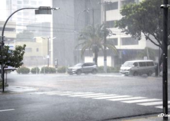 Lluvias en Santo Domingo. - Fuente externa.