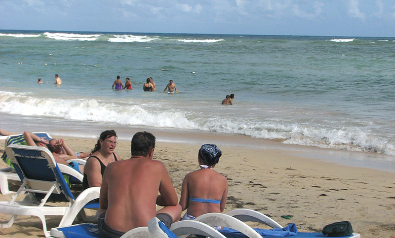 Turistas en República Dominicana.